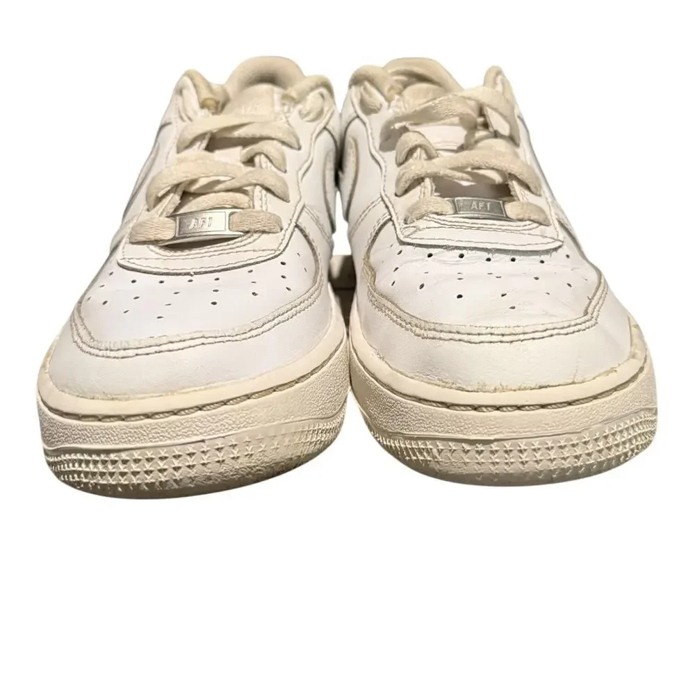 Nike Air Force 1 LE Sneaker Shoes Youth 6 Y Lace Up Leather White DH2920-111